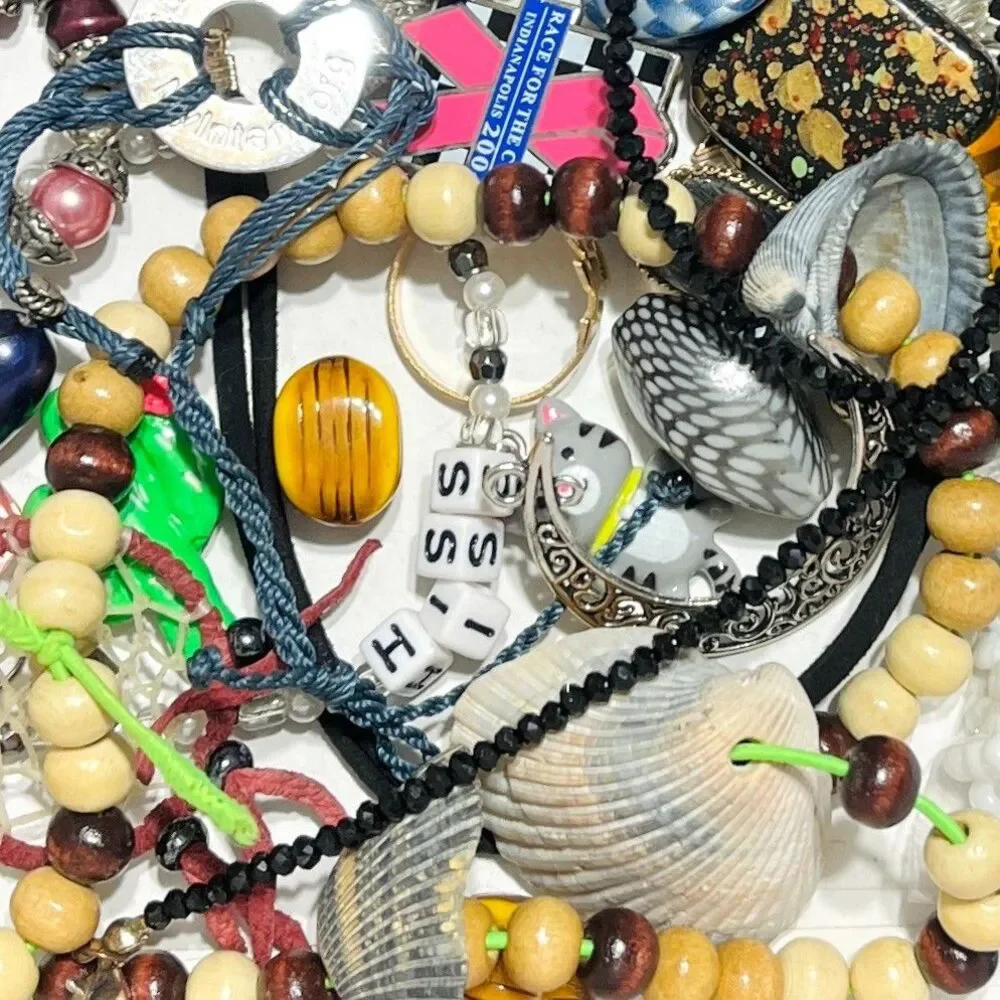VTG - Now Repurpose Junk Jewelry Rhinestone Beads DIY Craft Supplies Box 1#10.8